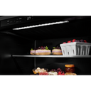 Réfrigérateur sous le comptoir avec porte en verre et tablettes à accents métalliques - 24 po KitchenAid® KURL314KSS