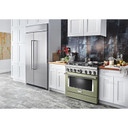 Cuisinière commerciale intelligente bicombustible KitchenAid®, 6 brûleurs, 36 po KFDC506JAV