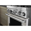 Cuisinière commerciale intelligente au gaz KitchenAid®, 4 brûleurs, 30 po KFGC500JMH