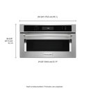 Four à micro-ondes encastré avec cuisson à convection - 900 watts - 30 po KitchenAid® KMBP100ESS