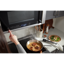 Four à micro-ondes à convection et hotte intégrée  avec mode de friture à air KitchenAid® YKMHC319LPS