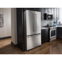 Kitchenaid® Réfrigérateur à portes françaises, profondeur standard, 25 pi cu, 36 po KRFF305ESS