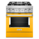 Kitchenaid® Cuisinière commerciale intelligente bicombustible avec 4 brûleurs - 30 po KFDC500JYP Kitchenaid® Cuisinière commerciale intelligente bicombustible avec 4 brûleurs - 30 po KFDC500JYP