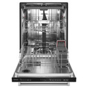 Kitchenaid® Lave-vaisselle à fini PrintShieldTM avec panier de troisième niveau pour ustensiles - 39 dBA KDTE204KPS