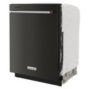 Kitchenaid® Lave-vaisselle à fini PrintShieldTM avec panier de troisième niveau pour ustensiles - 39 dBA KDTE204KBS