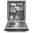 Kitchenaid® Lave-vaisselle à fini PrintShieldTM avec panier de troisième niveau pour ustensiles - 39 dBA KDTE204KBS