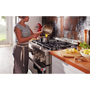 Cuisinière commerciale intelligente au gaz KitchenAid®, 6 brûleurs, 36 po KFGC506JSS
