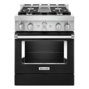 Cuisinière commerciale intelligente au gaz KitchenAid®, 4 brûleurs, 30 po KFGC500JBK