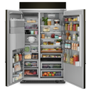 Réfrigérateur encastré côte à côte avec distributeur - 48 po - 29.4 pi cu KitchenAid® KBSD708MBS