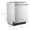 Kitchenaid® Lave-vaisselle affleurant aux armoires avec panier de 3ᵉ niveau FreeFlex™ Fit et fini PrintShield™ - 39 dBA KDTF924PPS
