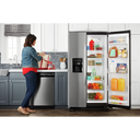 Réfrigérateur côte à côte avec distributeur externe d’eau et de glaçons à deux palettes, 33 po Amana® ASI2175GRS