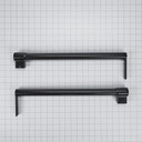 Trousse de poignées pour réfrigérateur à congélateur supérieur noir W10721893