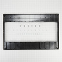 Trousse de garniture standard pour four à micro-ondes à hotte intégrée et profil bas avec poignée encastrée, acier inoxydable W11451313