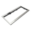 Trousse de garniture mince pour four à micro-ondes à hotte intégrée et profil bas avec poignée encastrée, acier inoxydable W11451314