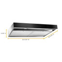 Whirlpool® Hotte de cuisinière avec fonction d’amplification - 30 po WVU57UC0FS