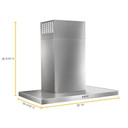 Whirlpool® Hotte de cuisine murale plate en acier inoxydable - 30 po WVW57UC0FS