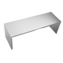Cache-conduit pleine largeur en acier inoxydable de 36 po (91,4 cm) de largeur et 12 po (30,5 cm) de hauteur EXTKIT04ES