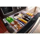 Réfrigérateur à portes françaises multiples KitchenAid® avec intérieur platine KRMF536RBS
