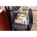 Réfrigérateur à portes françaises multiples KitchenAid® avec intérieur platine KRMF536RBS Réfrigérateur à portes françaises multiples KitchenAid® avec intérieur platine KRMF536RBS