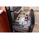 Réfrigérateur à portes françaises multiples KitchenAid® avec intérieur platine KRMF536RBS