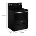 Maytag® Cuisinière électrique à convection avec friture et cuisson à air sans préchauffage - 30 po - 5,3 pi cu YMFES6030RB
