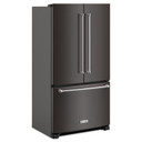 Kitchenaid® Réfrigérateur à portes françaises à profondeur de comptoir et distributeur intérieur 20 pi cu, 26 po KRFC136RBS