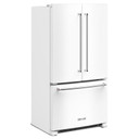 Kitchenaid® Réfrigérateur à portes françaises à profondeur de comptoir et distributeur intérieur de 20 pi cu, 26 po KRFC136RWH