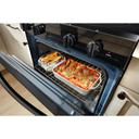 Whirlpool® Cuisinière électrique intelligente de 30 pouces avec technologie de cuisson à air, revêtement WipeClean™, auto-nettoyage/netoyage à la vapeur, préchauffage à grande vitesse et capacité de 5.3 pi cu YWFES7530RB