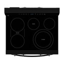 Whirlpool® Cuisinière électrique intelligente de 30 pouces avec technologie de cuisson à air, revêtement WipeClean™, auto-nettoyage/netoyage à la vapeur, préchauffage à grande vitesse et capacité de 5.3 pi cu YWFES7530RB