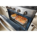 Whirlpool® Cuisinière au gaz intelligente de 30 pouces avec technologie de cuisson à air, auto-nettoyage/netoyage à la vapeur, préchauffage rapide avec capacité de 5.3 pi cu WFGS7530RZ