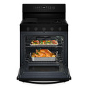 Whirlpool® Cuisinière au gaz intelligente de 30 pouces avec technologie de cuisson à air, auto-nettoyage/netoyage à la vapeur, préchauffage rapide avec capacité de 5.3 pi cu WFGS7530RB