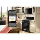 Whirlpool® Cuisinière au gaz intelligente de 30 pouces avec technologie de cuisson à air, auto-nettoyage/netoyage à la vapeur, préchauffage rapide avec capacité de 5.3 pi cu WFGS7530RB Whirlpool® Cuisinière au gaz intelligente de 30 pouces avec technologie de cuisson à air, auto-nettoyage/netoyage à la vapeur, préchauffage rapide avec capacité de 5.3 pi cu WFGS7530RB