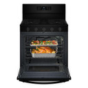 Whirlpool® Cuisinière au gaz de 30 pouces avec friture et cuisson à air, autonettoyante avec préchauffage WFGS5030RB