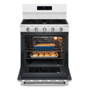 Maytag® Cuisinière au gaz à convection avec friture et cuisson à air sans préchauffage - 30 po - 5 pi cu MFGS6030RW