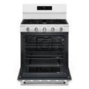 Maytag® Cuisinière au gaz à convection avec friture et cuisson à air sans préchauffage - 30 po - 5 pi cu MFGS6030RW