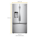 Whirlpool® Réfrigérateur à portes françaises à profondeur de comptoir - 36 po - 20 pi cu WRFC9636RZ