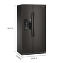 Whirlpool® Réfrigérateur côte à côte à profondeur de comptoir avec système de refroidissement TruCool™ - 36 pi cu WRSC5536RV