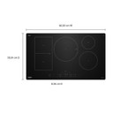 Whirlpool® Table de cuisson à induction intelligente avec technologie Temp Cook™ et revêtement WipeClean™ - 36 po WCIT7536SB