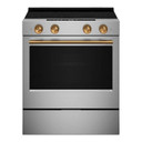Kitchenaid® Cuisinière électrique coulissante avec deux éléments Even-Heat™ Hyper et modes de cuisson à convection - 5,3 pi cu YKSES530SPS