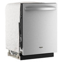Lave-vaisselle Whirlpool® de 24 pouces avec fonction de lavage à couverture totale et séchage automatique à l'air libre, en acier inoxydable résistant aux traces de doigts WDTS8024SZ