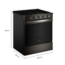 Whirlpool® Cuisinière au gaz avec technologie de cuisson à air - 30 po WSGS5030SV