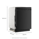 Kitchenaid® Lave-vaisselle à troisième panier à ustensiles avec plus de 30 jets de lavage à couverture totale - 47 dBA KDFS224SBL