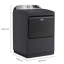 Maytag® Sécheuse au gaz Animal Pet Pro avec option Extra Power et cycle d’assainissement avec Oxi - 7,4 pi cu MGD7205RF