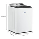 Maytag® Laveuse intelligente à chargement vertical à agitateur avec fonction Extra Power - 6 pi cu MTW6205RW