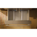 Kitchenaid® Réfrigérateur à portes françaises avec distributeur d’eau et de glaçons intérieur et tiroir réfrigéré pleine largeur FreshChill™ - 30 pi cu KRMF336SPS