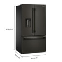 Kitchenaid® Réfrigérateur à portes françaises avec distributeur d’eau et de glaçons extérieur - 30 pi cu KRFF436SBE