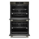 Kitchenaid® Four mural double électrique intelligent de 30 pouces avec modes de cuisson assistée - Minerai noir KOED730SBE