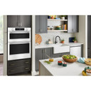 Kitchenaid® Four mural combiné électrique intelligent de 30 pouces avec modes de cuisson assistée - Blanc KOEC730SWH