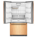 Kitchenaid® Réfrigérateur à portes françaises prêt pour le panneau à profondeur de comptoir et distributeur intérieur de 22 pi cu - 36 po KRFC136TPA