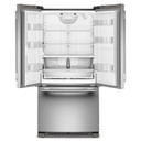 Kitchenaid® Réfrigérateur à portes françaises, profondeur standard et distributeur intérieur de 22 pi cu - 33 po KRFF333SPS